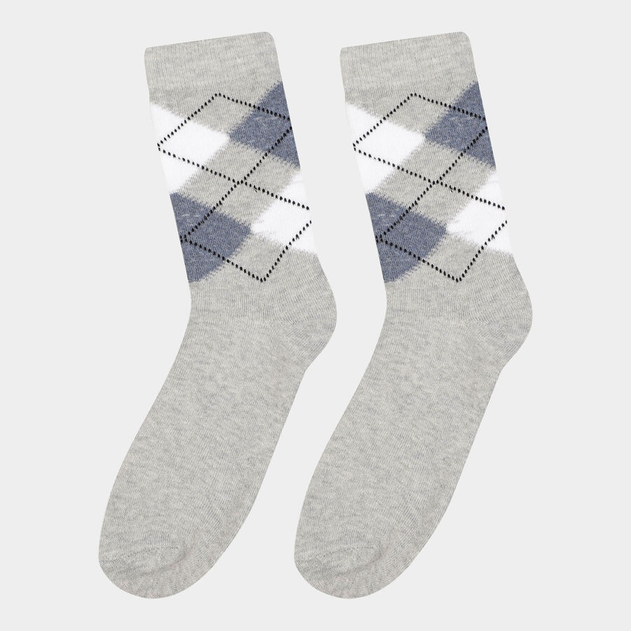 Motif Formal Socks, White, large image number null