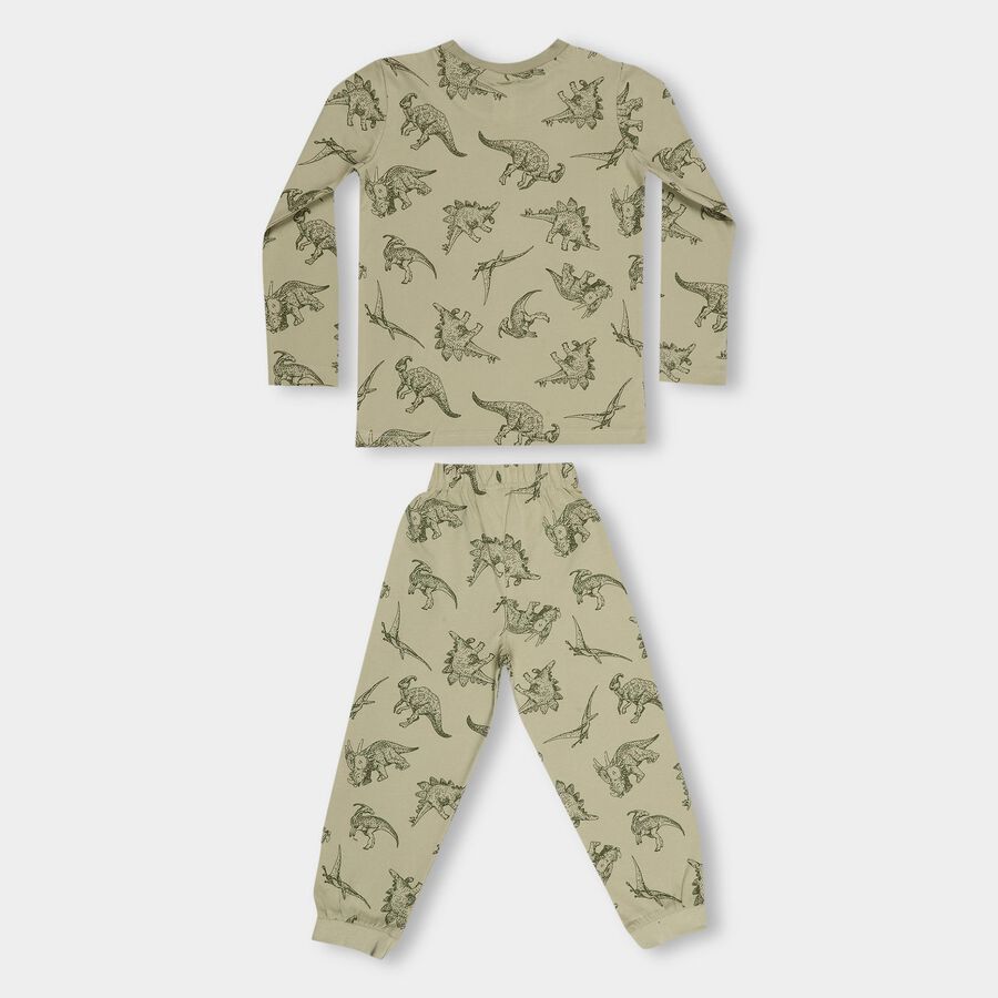 Boys' 100% Cotton Baba Suit, ओलिव, large image number null