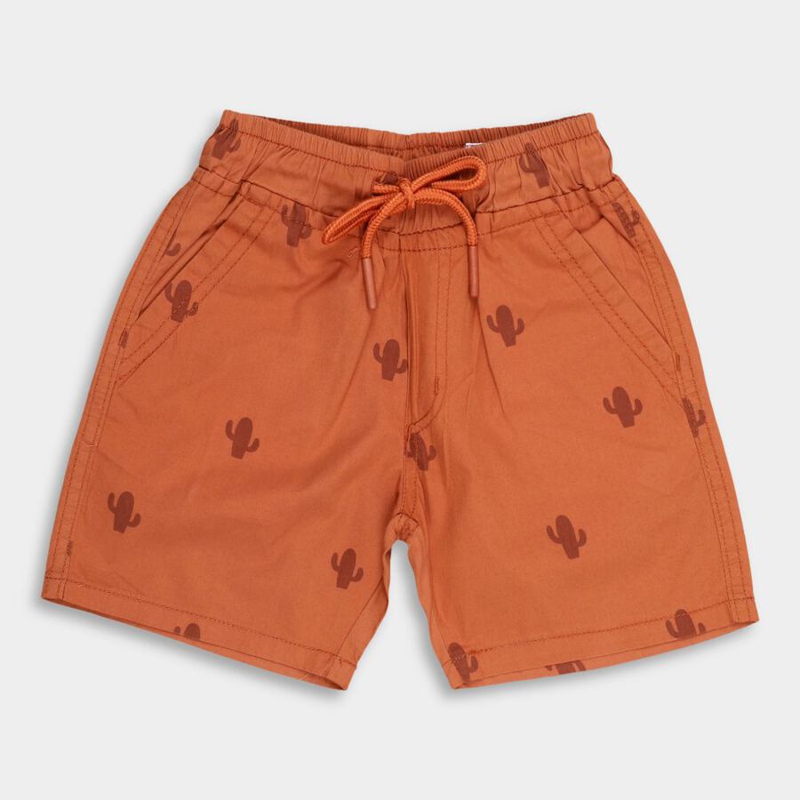 Boys' Cotton Bermudas, Rust, large image number null