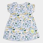 Infant Girls' 100% Cotton Frock , सफ़ेद, small image number null
