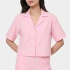 Women's Pink Solid Co-ord Set, Light Pink, small