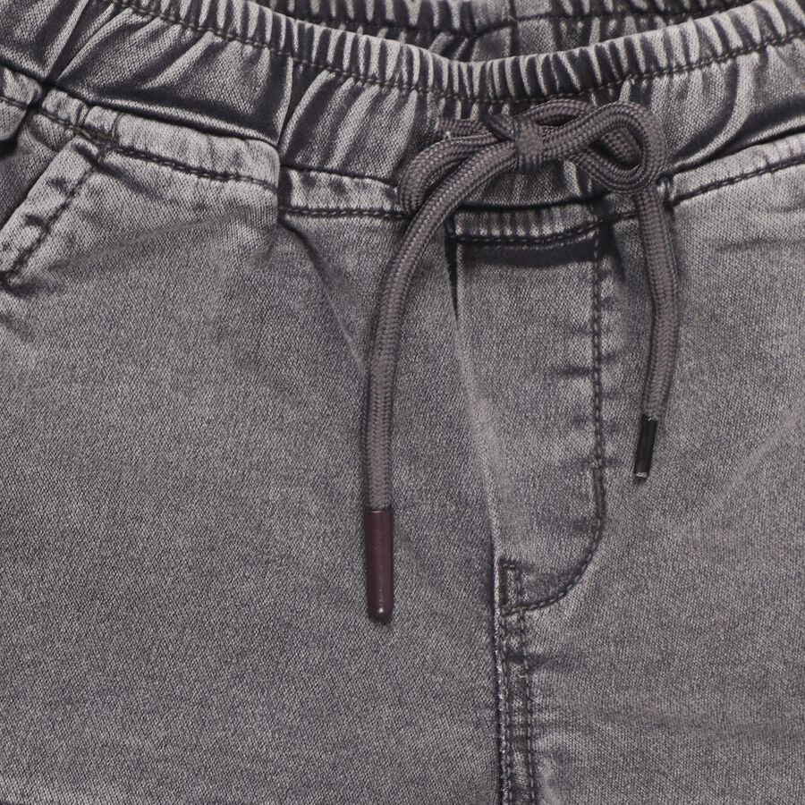 Boys Charcoal Grey Cargo Style Jamaican Shorts, Dark Grey, large image number null