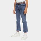 Girls' Jeans, मध्यम नीला, small image number null