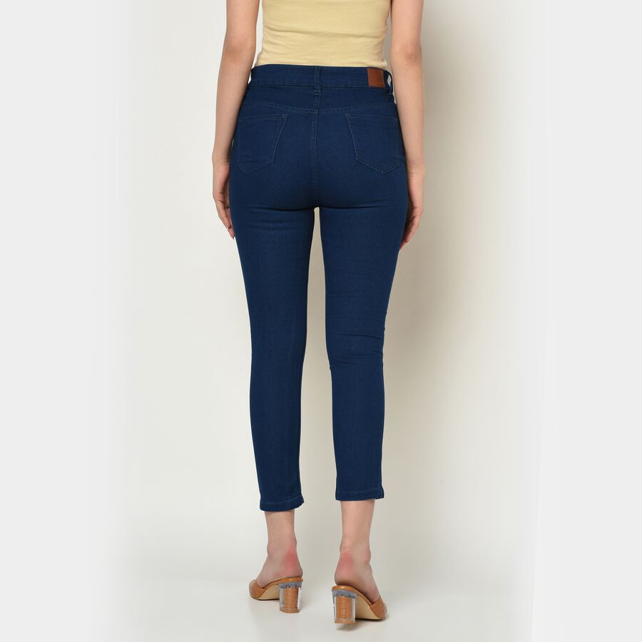 High Rise Skinny Jeans, Dark Blue, large image number null