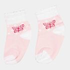 Girls Jacquard Socks, Coral, small image number null