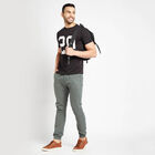Solid Casual Trousers, गहरा हरा, small image number null