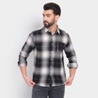 Men's 100% Cotton Casual Shirt&nbsp;&nbsp;, काला, small