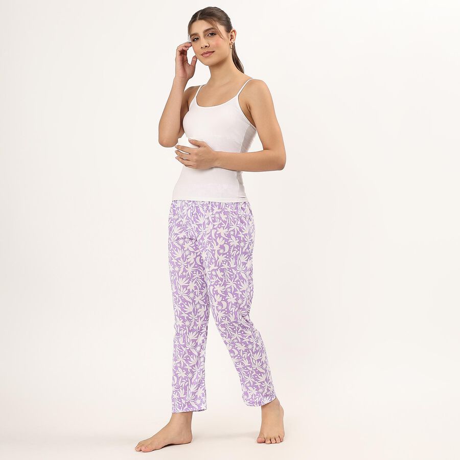 Ladies' Full Length Pyjama , Lilac, large image number null