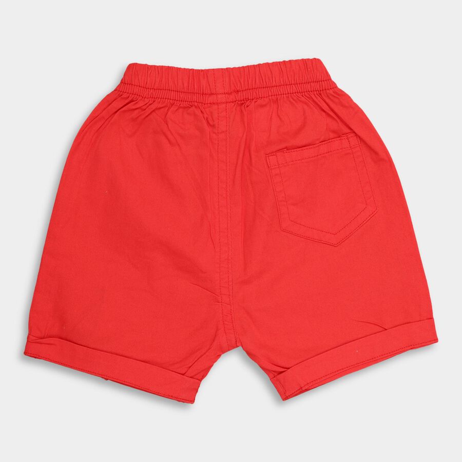 Infants' 100% Cotton Half Pant , लाल, large image number null