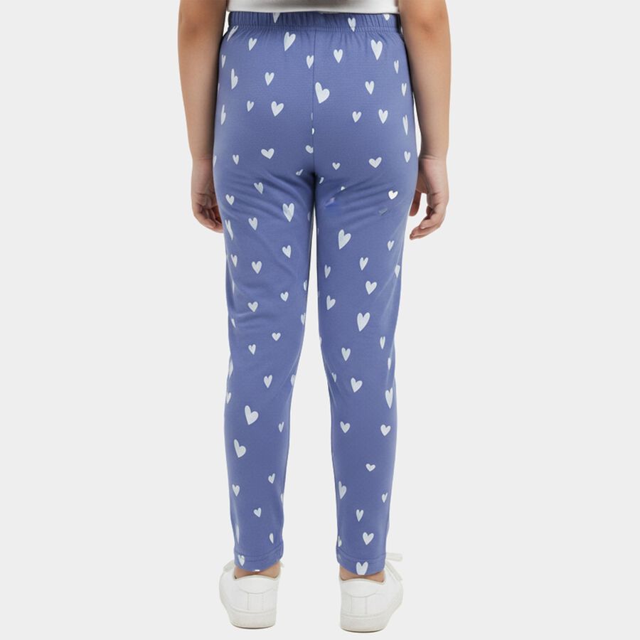 Girls' Lilac Regular Fit Dreamer Printed Pyjama, Lilac, large