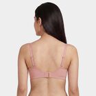 Women's Light Pink V-Neck Minimalist Bra, Light Pink, small