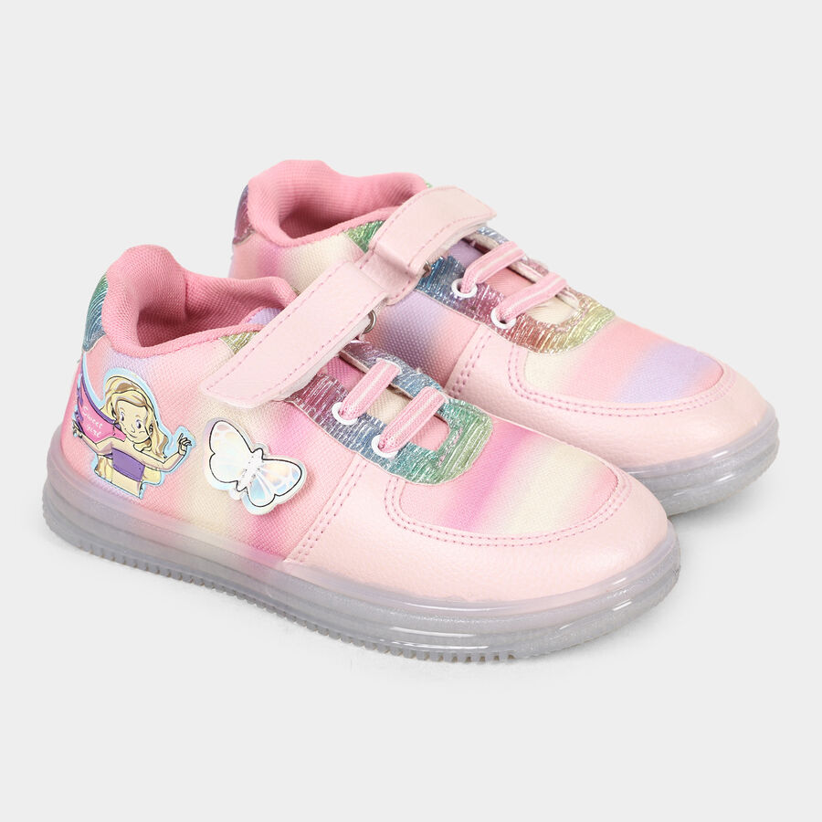 Girls' Shoes, Peach, large image number null
