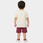 Infants' Purple Cotton Round Neck Printed Baba Suit, बैंगनी, small