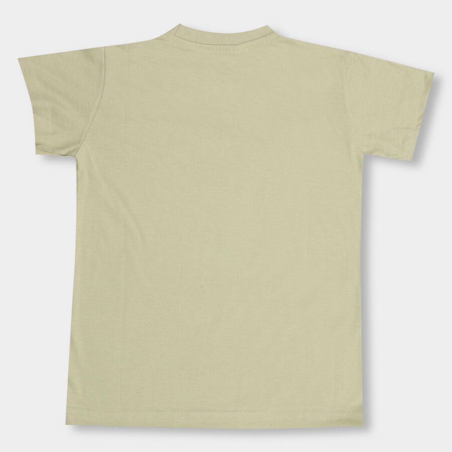 Boys' Half Sleeves T-Shirt, हल्का हरा, large image number null