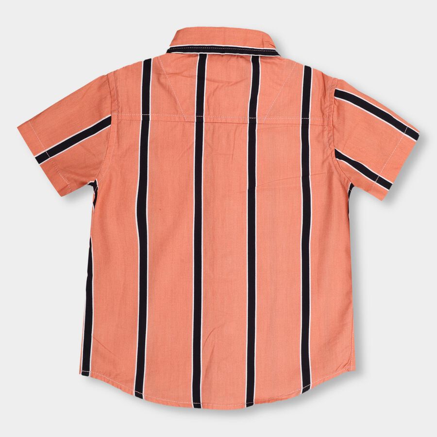 Boys' 100% Cotton Casual Shirt , मूँगा (कोरल), large image number null
