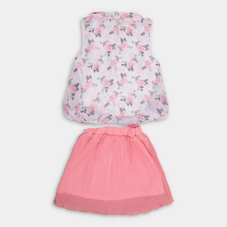 Girls' Top Skirt , गुलाबी, large image number null