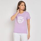 Ladies' Round Neck T-Shirt, लाइलेक, small image number null