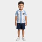 Boys' Half Sleeves T-Shirt, हल्का नीला, small