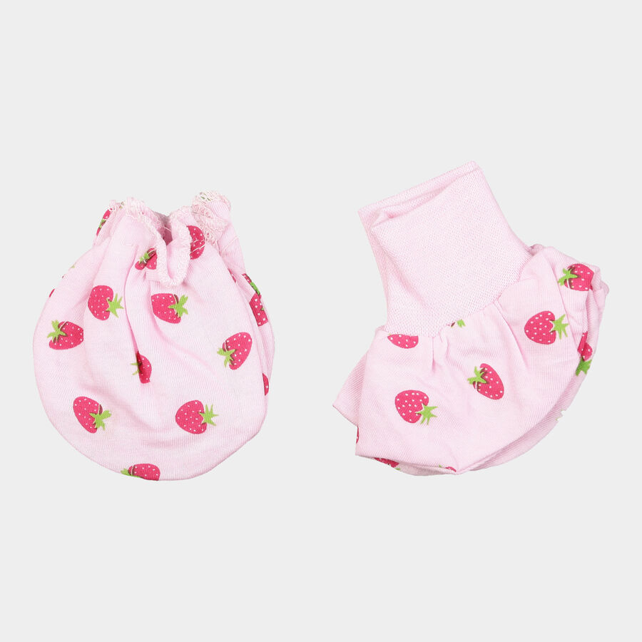 Infants Cotton Printed Baby Gift Set, Pink, large image number null