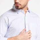 Cotton Printed Casual Shirt, Light Blue, small image number null