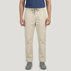 Men's Silver Slim Fit Casual Trousers, सिल्वर, small