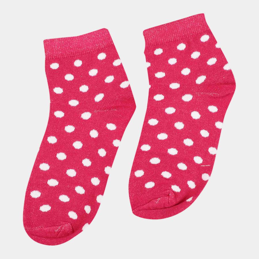 Girls Ankle Basic Socks, Yellow, large image number null