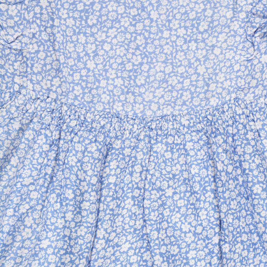 Girls' Dress, हल्का नीला, large image number null