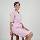 Women's Pink Sleeveless Classic Dress, Pink, small