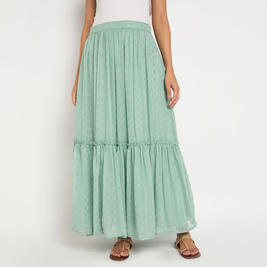 Ladies' Lehenga Skirt, हल्का हरा, large image number null