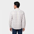 Men's Grey 100% Cotton Long Sleeve Collar Shirt, Light Grey, small