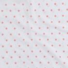 Girls' Pink and White Cotton Square Neck Sleeveless Vest, हल्का गुलाबी, small