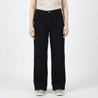 Women's Black Skinny Fit Classic Jeans, काला, small