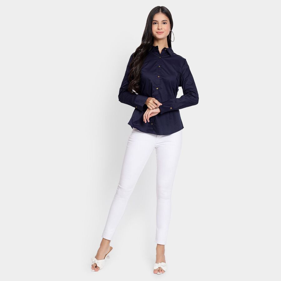 Ladies' Shirt, Navy Blue, large image number null