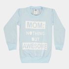 Boys Round Neck Sweatshirt, Light Blue, small image number null