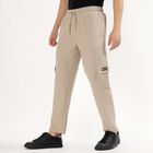 Men's Muted Beige Regular Fit Cargo Jogger, गहरा पीला, small image number null