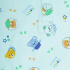 Infants Cotton Printed Night Suit, Aqua, small image number null