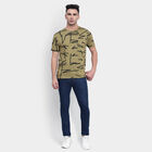 All Over Print Round Neck T-Shirt, Olive, small image number null