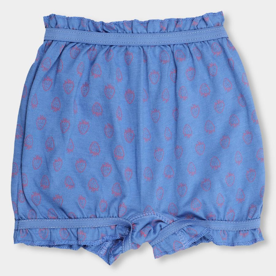 Girls' 100% Cotton Bloomer, गहरा नीला, large image number null