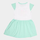 Girls Cotton Solid Frock, Light Green, small image number null