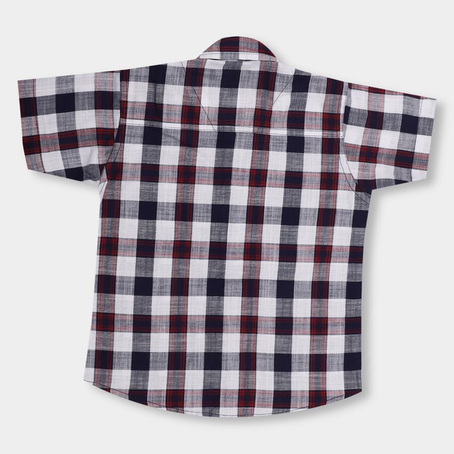 Boys' 100% Cotton Casual Shirt , Navy Blue, large image number null