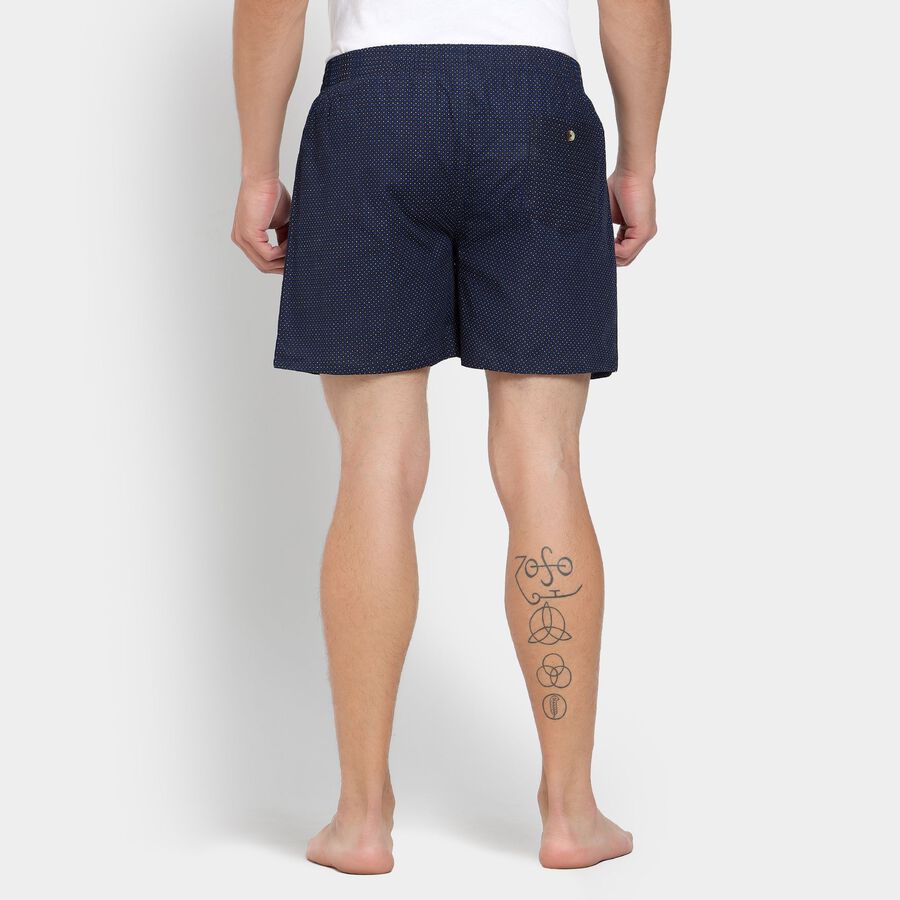 Men's Cotton Boxers, Navy Blue, large image number null