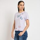 Ladies' Round Neck T-Shirt , Lilac, small image number null