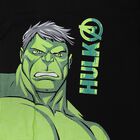 Boys Black Cotton Round Neck Casual Half Sleeve T-Shirt, Black, small