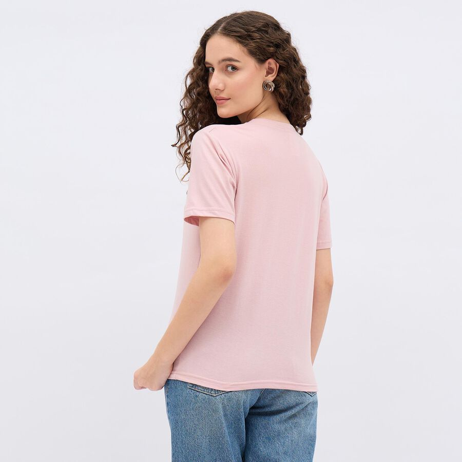 Men's LLC Round Neck Printed T-Shirt, Lilac, large image number null