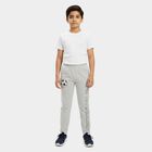 Boys Grey Regular Fit Graphic Printed Pyjama, एक्रू मिश्रित, small