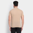 Men's Collared Half Sleeves T-Shirt , गहरा पीला, small