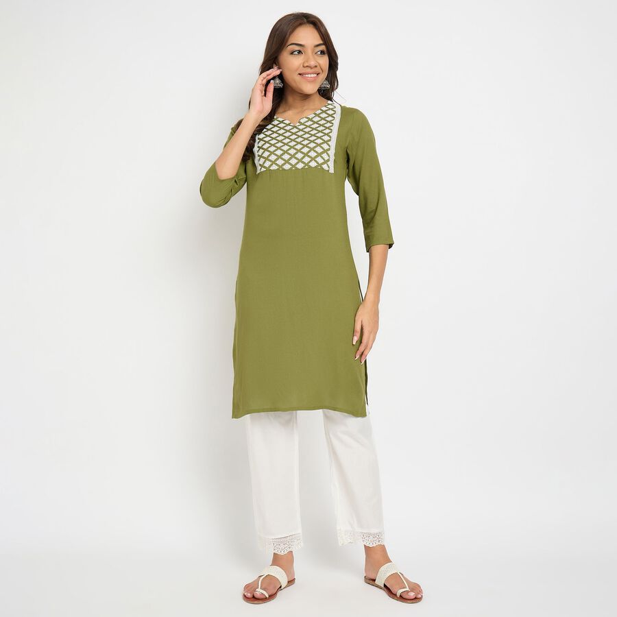 Ladies' Kurta, ओलिव, large image number null