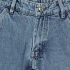 Boys' Light Blue Relaxed Fit Cargo Jeans, Mid Blue, small