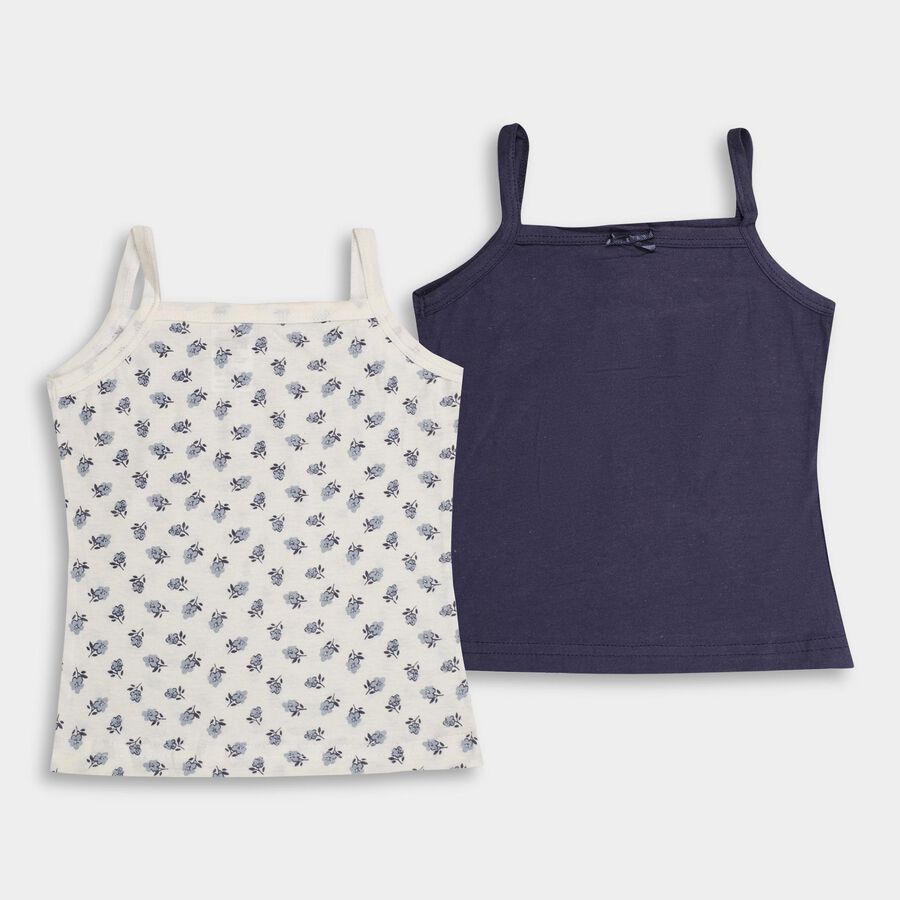 Girls' 100% Cotton Vest , नेवी ब्लू, large image number null