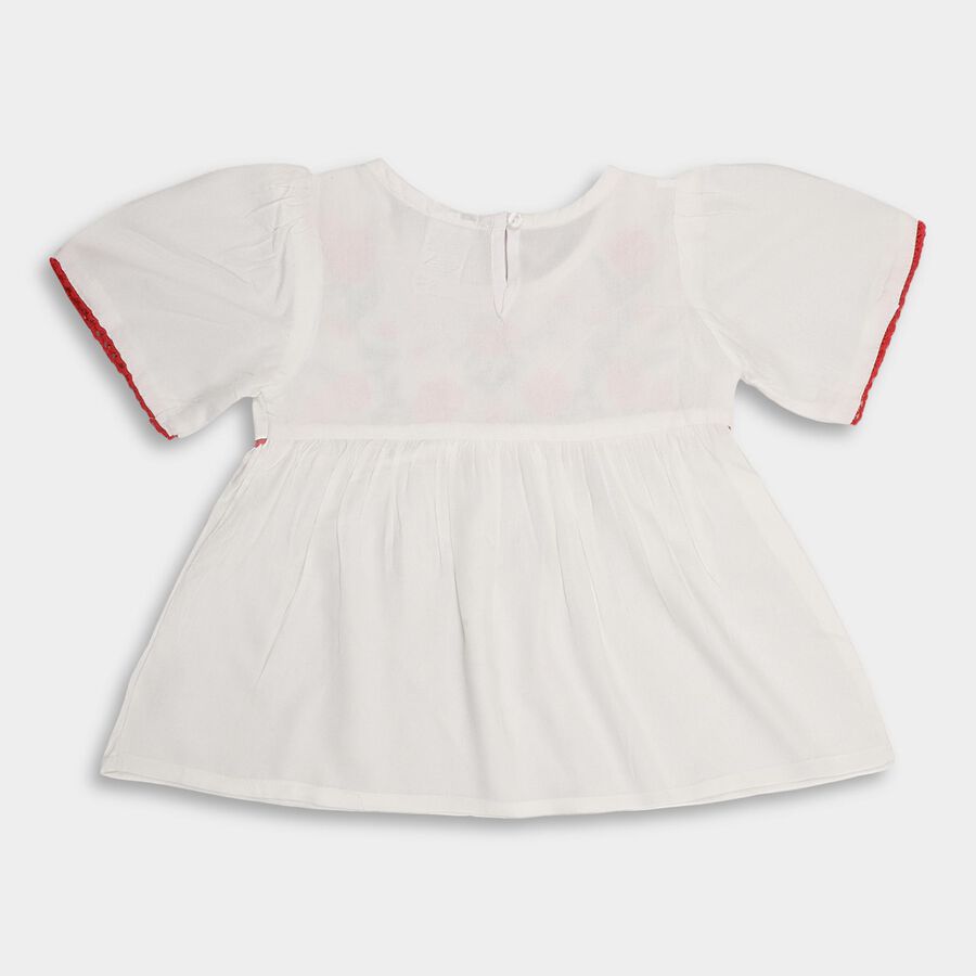 Girls' Blouse, ऑफ व्हाइट, large